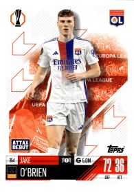 Jake O'Brien - Topps Match Attax UEFA Club Competitions Attax Debutant 2024-25, Nr. 364