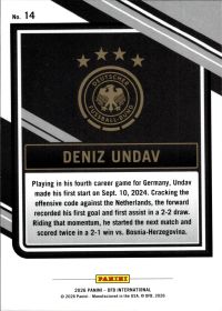 Deniz Undav - Panini DFB International Base Set 2026, Nr. 14