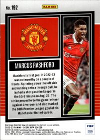 Marcus Rashford - Panini Score FIFA Base Set 2022-23, Nr. 192