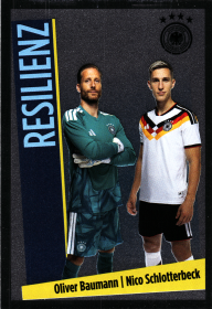 Oliver Baumann | Nico Schlotterbeck - Panini FIFA World Cup DFB-Sammelkarten 2026, Nr. 4 – Chrome