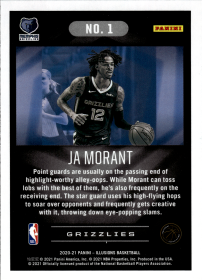 Ja Morant - Panini Illusions Base Set 2020-21, Nr. 1