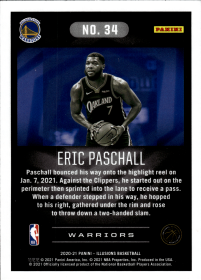 Eric Paschall - Panini Illusions Base Set 2020-21, Nr. 34