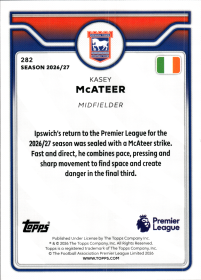 Kasey McAteer - Topps Flagship Premier League Base Set 2026-27, Nr. 282