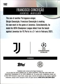 Francisco Conceição - Topps Finest UEFA Club Competitions Base Set 2025-26, Nr. 192