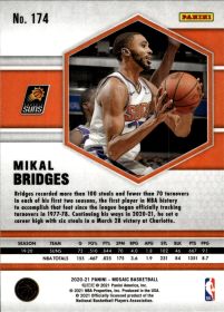 Mikal Bridges - Panini Mosaic Base Set 2020-21, Nr. 174