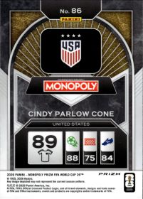 Cindy Parlow Cone - Panini Prizm Monopoly FIFA World Cup Base Set 2026, Nr. 86 – Green Wave