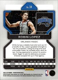 Robin Lopez - Panini Prizm Base Set 2021-22, Nr. 34