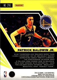 Patrick Baldwin Jr. - Panini Flux Base Set 2022-23, Nr. 246 – Rookie Card