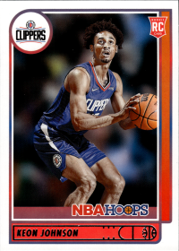 Keon Johnson - Panini Hoops Base Set 2021-22, Nr. 205
