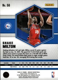 Shake Milton - Panini Mosaic Base Set 2020-21, Nr. 56