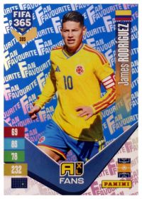 James Rodríguez - Panini Adrenalyn XL FIFA 365 Fan Favourites 2026-27, Nr. 395 – Blue, Insert