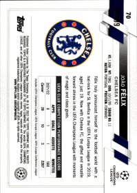 João Félix - Topps Chrome UEFA Club Competitions Base Set 2022-23, Nr. 70 – Numeriert, Color Match