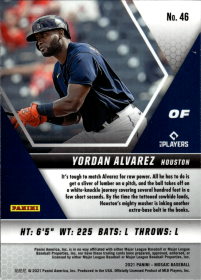 Yordan Alvarez - Panini Mosaic Base Set 2021, Nr. 46
