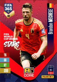 Brandon Mechele - Panini Adrenalyn XL FIFA 365 FIFA World Cup 2026 Stars 2026-27, Nr. 166