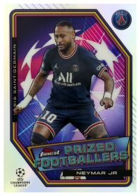 Neymar Jr - Topps Finest UEFA Champions League Prized Footballers 2021-22, Nr. PF-8 – Insert