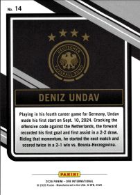Deniz Undav - Panini DFB International Base Set 2026, Nr. 14