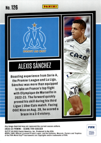 Alexis Sánchez - Panini Score FIFA Base Set 2022-23, Nr. 126
