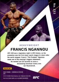 Francis Ngannou - Panini Chronicles UFC Recon 2022, Nr. 233