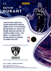 Kevin Durant - Panini Donruss Complete Players 2021-22, Nr. 5