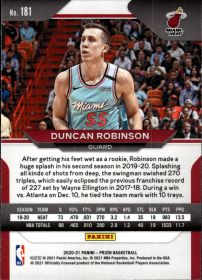 Duncan Robinson - Panini Prizm Base Set 2020-21, Nr. 181