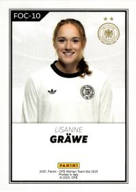 Lisanne Gräwe - Panini DFB-Frauen Team-Set FOC 2025, Nr. FOC-10 – Insert