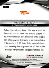 Robert Skov - Topps Chrome Sapphire Bundesliga Base Set 2024-25, Nr. 9