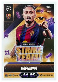 Raphinha - Topps Match Attax UEFA Club Competitions Strike Team 2026-27, Nr. AOH 2