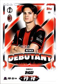 Samuele Ricci - Topps Match Attax UEFA Club Competitions Attax Debutant 2026-27, Nr. 431