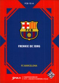Frenkie de Jong - DAKA FC Barcelona Top Audience Base Set 2025-26, Nr. FCB-10-A
