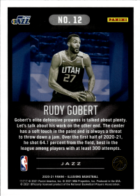Rudy Gobert - Panini Illusions Base Set 2020-21, Nr. 12
