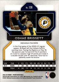 Oshae Brissett - Panini Prizm Base Set 2021-22, Nr. 138