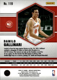 Danilo Gallinari - Panini Mosaic Base Set 2020-21, Nr. 119
