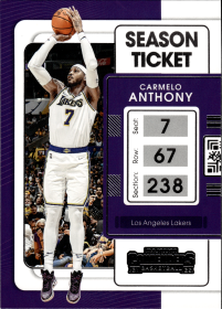 Carmelo Anthony - Panini Contenders Season Ticket 2021-22, Nr. 82