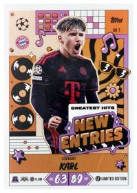Lennart Karl - Topps Match Attax UEFA Club Competitions New Entries 2026-27, Nr. GH 7
