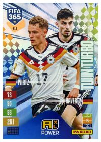 Florian Wirtz / Kai Havertz - Panini Adrenalyn XL FIFA 365 Twin Turbo 2026-27, Nr. 312 – Insert