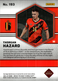 Thorgan Hazard - Panini Mosaic FIFA Road to World Cup Base Set 2021-22, Nr. 193