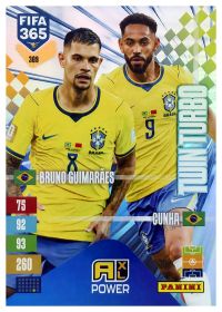 Bruno Guimarães / Matheus Cunha - Panini Adrenalyn XL FIFA 365 Twin Turbo 2026-27, Nr. 309 – Insert
