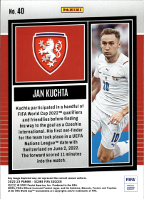 Jan Kuchta - Panini Score FIFA Base Set 2022-23, Nr. 40 – Rookie Card