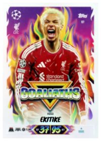 Hugo Ekitike - Topps Match Attax UEFA Club Competitions Goaliaths 2026-27, Nr. 97