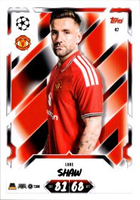 Luke Shaw - Topps Match Attax UEFA Club Competitions Base Set 2026-27, Nr. 47