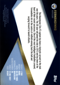 Fernandinho - Topps Manchester City Team Set Manchester, England 2021-22