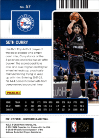 Seth Curry - Panini Contenders Season Ticket 2021-22, Nr. 57