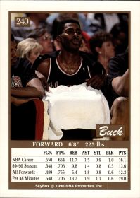 Buck Williams - SkyBox Base Set 1990-91, Nr. 240