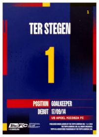 Marc-André ter Stegen - Topps FC Barcelona Team Set First Team 2024-25, Nr. 1 – Nummeriert, Blue