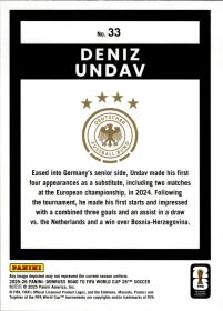 Deniz Undav - Panini Donruss FIFA Road to World Cup Base Set 2025-26, Nr. 33 – Silver