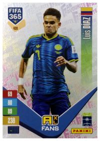 Luis Díaz - Panini Adrenalyn XL FIFA 365 Fan Favourites 2026-27, Nr. 435 – Insert