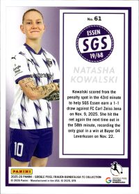 Natasha Kowalski - Panini Frauen-Bundesliga TC Collection Base Set 2025-26, Nr. 61