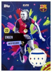Ingrid Engen - Topps FC Barcelona Team Set Barça Rumba Relics 2024-25, Nr. RR-IE – Patch / Memorabilia, Nummeriert, Pink
