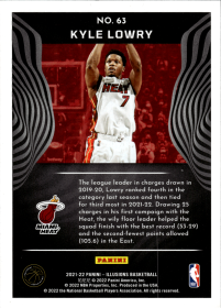 Kyle Lowry - Panini Illusions Base Set 2021-22, Nr. 63