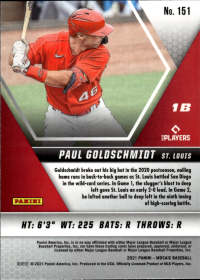 Paul Goldschmidt - Panini Mosaic Base Set 2021, Nr. 151